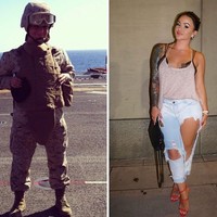 Wanita ini merupakan mahasiswa jurusan hukum yang merupakan veteran tentara angkatan laut. Begini perbedaan penampilannya. Foto: Instagram @missbritney_