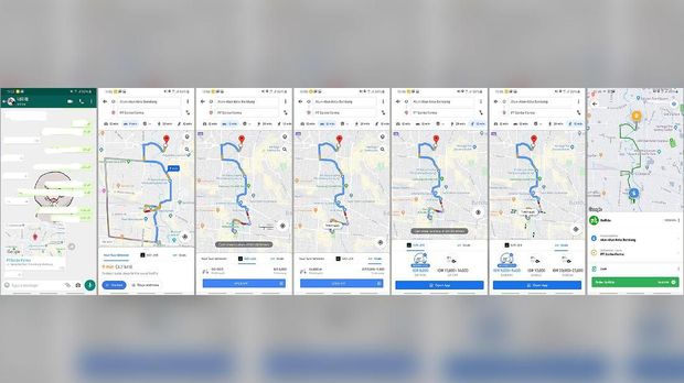 Cara Pesan Ojek Online Lewat Google Maps