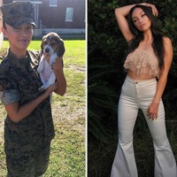 Penampilan tentara veteran angkatakan laut ini juga bisa sangat berbeda. Bisa jadi orang tidak mengenalinya ketika wanita tidak sedang bertugas atau sebaliknya. Foto: Instagram @lovestephaney