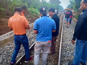 Seorang Lansia Tewas Tertabrak Kereta Api di Tebing Tinggi Sumut