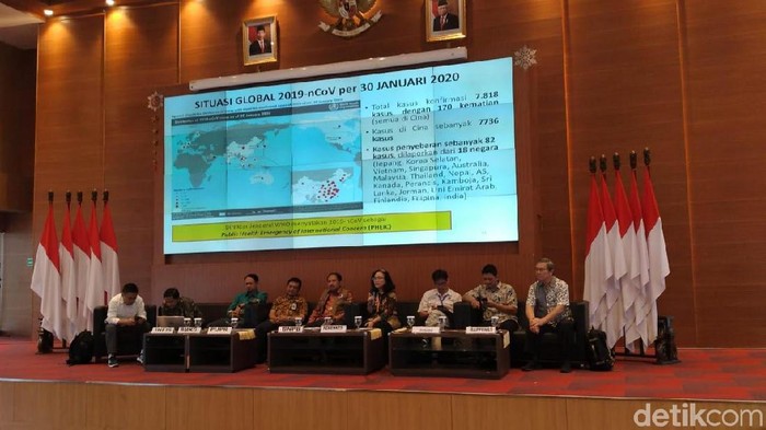 Kemenkes jumpa pers soal virus corona (Foto: Rolando/detikcom)