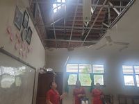 Diterjang Puting Beliung, 2 Ruangan SD di Bali Rusak Parah 