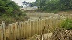 Penampakan Dinding Turap Ilegal di Sungai Cibeet