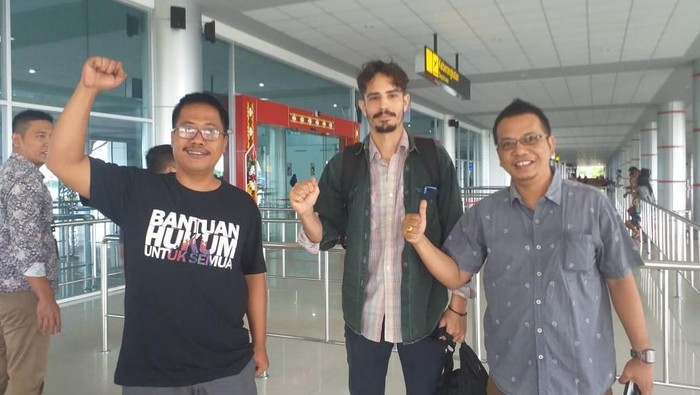 Jurnalis Amerika Serikat (AS), Philip Myrer Jacobson dipulangkan ke negara asal.