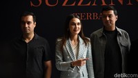 Luna Maya saat ditemui di kawasan Kebon Sirih, Jakarta Pusat pada Kamis (30/1). Pool/Noel/detikFoto.