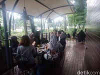 Area outdoor kafe. 