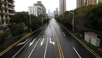 Gedung hingga Jembatan di Wuhan Bersuara Lawan Virus Corona