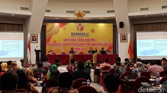 Bawaslu menggelar rakernis Pilkada 2020 (Eva Safitri/detikcom)