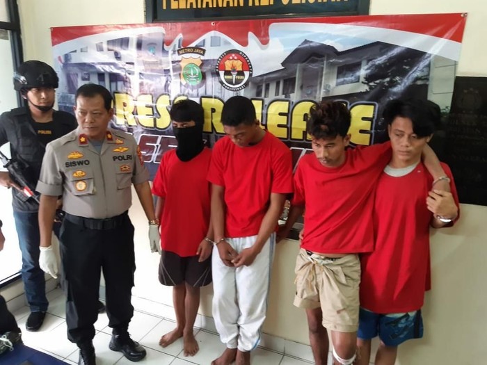 Polsek Tambun kembali menangkap 4 komplotan begal sadis di Tambun, Bekasi (Dok. Istimewa)