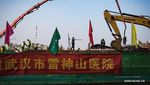 Dibangun 10 Hari, Ini Progres Rumah Sakit Anti Corona di Wuhan