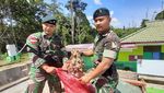 5,4 Ton Bawang Merah Ilegal Diamankan Prajurit TNI