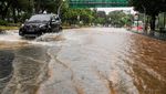 Depan Istana dan Monas juga Terendam Banjir Tadi Pagi
