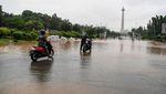 Depan Istana dan Monas juga Terendam Banjir Tadi Pagi