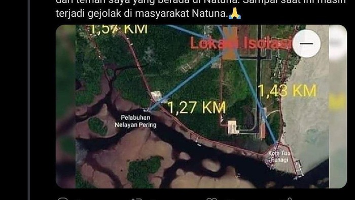 Jarak lokasi observasi WNI yang dievakuasi dari Wuhan dinilai terlalu dekat dengan pemukiman.