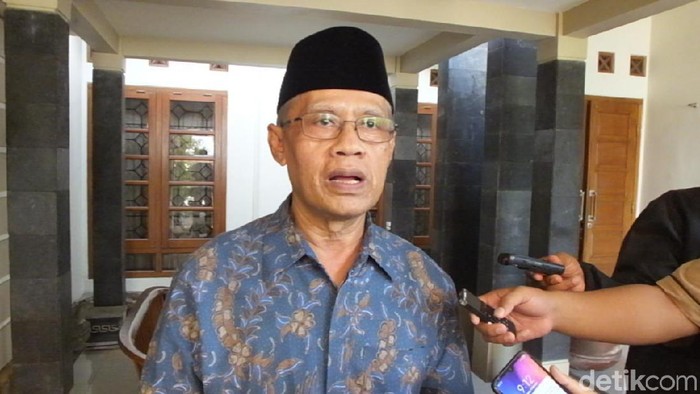 Ketum PP Muhammadiyah, Haedar Nashir di Bantul, Senin (3/2/2020).