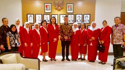 Ketum Kowani Temui Menteri PPPA dan Mensos