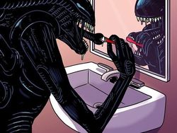 Ilustrasi Kocak dan Seram Sisi Lain Tokoh Kartun