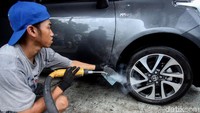Namun untuk bagian kaki-kaki, masih menggunakan cuci air biasa dengan sabun.
