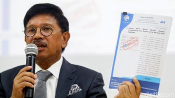 Menanggapi hal ini, Menteri Komunikasi dan Informatika Johnny G Plate menjelaskan, pihaknya tidak akan sampai men-takedown hoax tersebut.