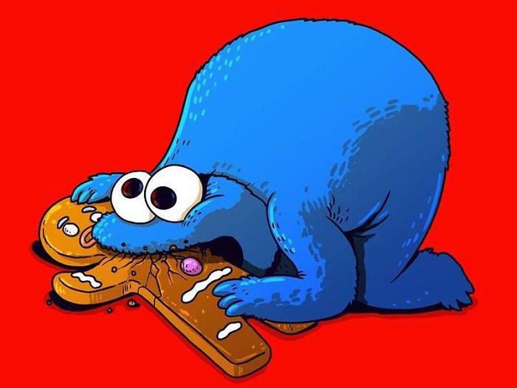 Ilustrasi Kocak dan Seram Sisi Lain Tokoh Kartun