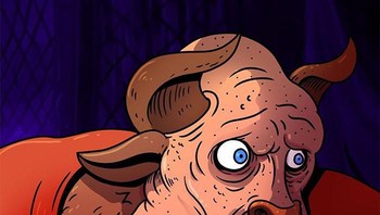 Wujud asli Beast setelah mencukur bulu lebatnya. Foto: Alex Solis/Bored Panda