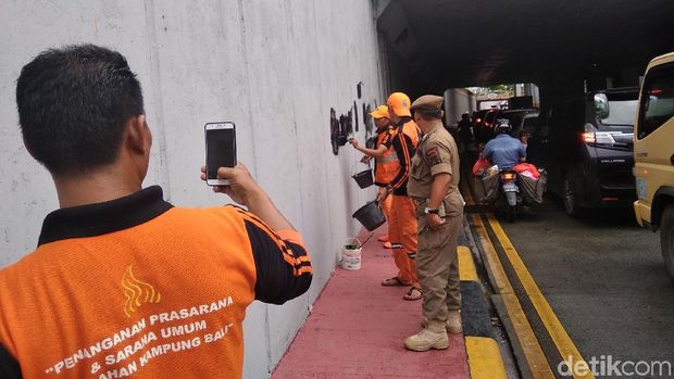 Viral Underpass Tanah Abang Dicoreti Pelajar, Kini Dicat Ulang