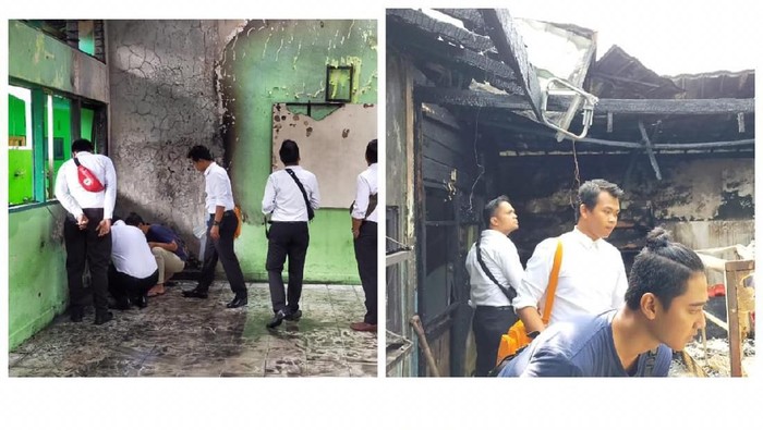 DOK.Polda Sekolah/ MAN 1 Barabai Kabupaten Sungai Hulu Tengah Kalsel terbakar