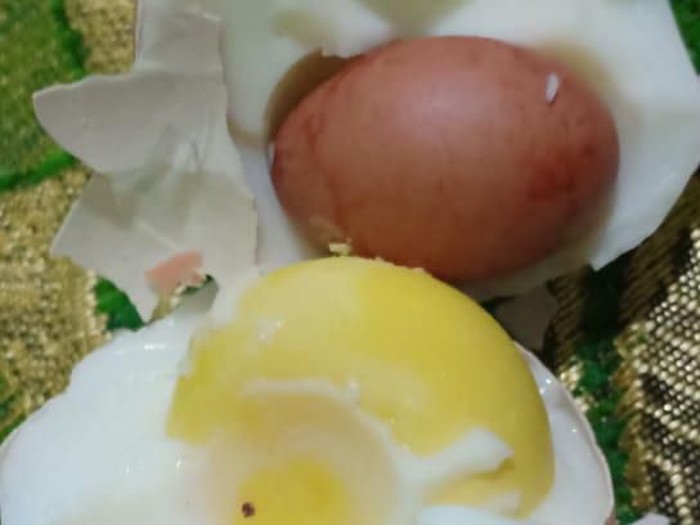 DOK. ISTIMEWA/ Telur dalam telur di Makassar Sulsel