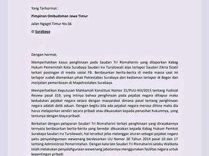 Ombudsman Proses Aduan Kasus Zikria Dzatil Hina Risma yang Cacat Hukum