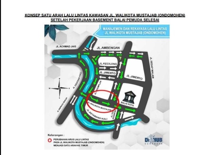jalan wali kota mustajab satu arah