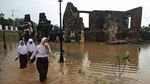 Waduh! Situs Cagar Budaya di Banten Terendam Banjir