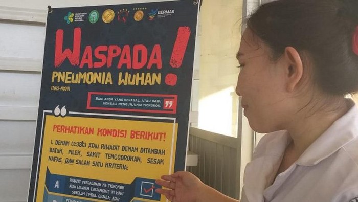 ANTARA FOTO/ Pengumuman waspada virus corona