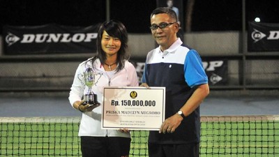 PP Pelti Apresiasi Prestasi Petenis Priska Nugroho