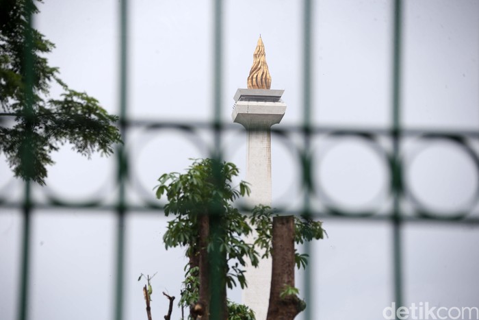 Pohon-pohon di kawasan Monas yang ditebang akibat revitalisasi Plaza Selatan Monas mulai diganti. Rencananya ada 573 pohon yang akan ditanam.