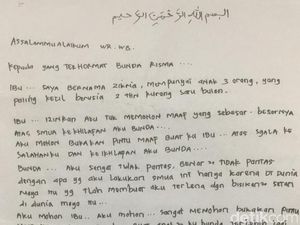 Ini Isi Surat Permintaan Maaf yang Ditulis Zikria Dzatil untuk Risma