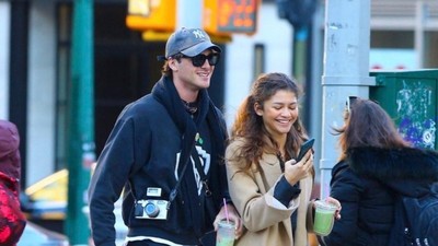 Dikabarkan Jadian, Jacob Elordi Kepergok Ngopi Bareng Zendaya