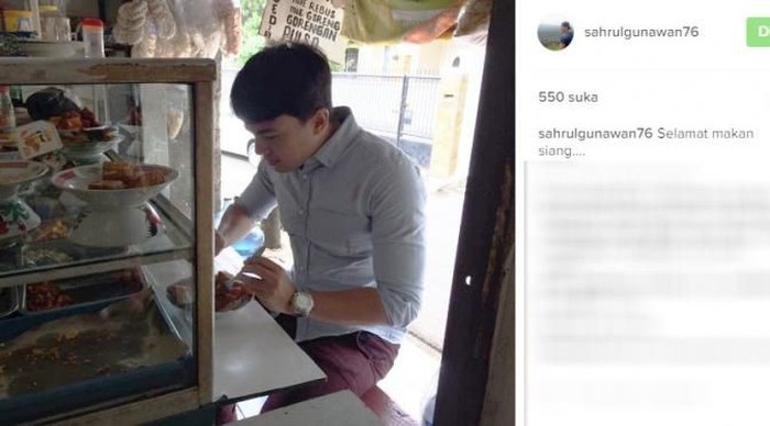 seleb makan di warteg