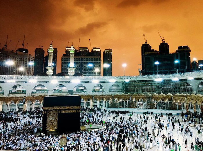 Ilustrasi masjidil haram, mekkah al-mukaromah