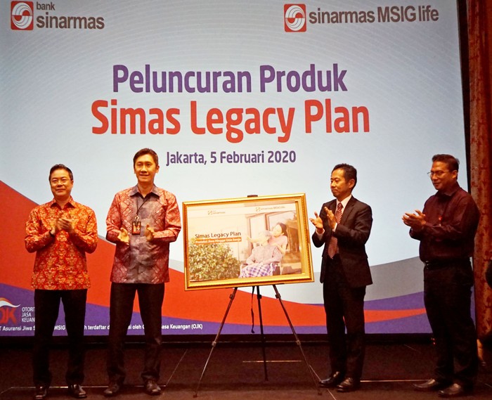 Bancassurance Simas Legacy Plan PT Asuransi Jiwa Sinarmas MSIG Tbk. (Sinarmas MSIG Life), asuransi jiwa terkemuka Indonesia kembali menggandeng PT. Bank Sinarmas Tbk, dengan meluncurkan produk Bancassurance Simas Legacy Plan.