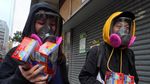 Antrean Panjang Pembeli Masker di Hong Kong