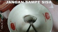 Seperti ini kira-kira penampakan bakso yang habis dimakan anak kost saat akhir bulan. Sampai bagian kuahnya juga habis ludes tak bersisa. Foto: istimewa