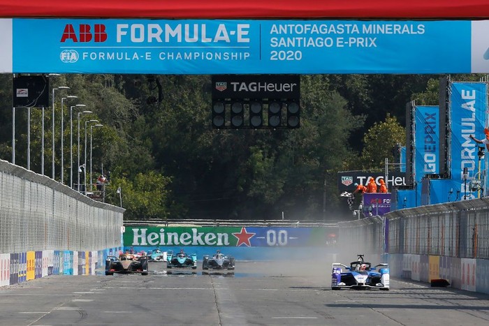 SANTIAGO, CHILE - JANUARY 18: Maximilian GÃ¼nther of Germany for BMW i Andretti Motorsport team wins the E-Prix Antofagasta Minerals as part the third round of the ABB FIA Formula E Championship 2019/2020 on January 18, 2020 in Santiago, Chile. (Photo by Marcelo Hernandez/Getty Images)