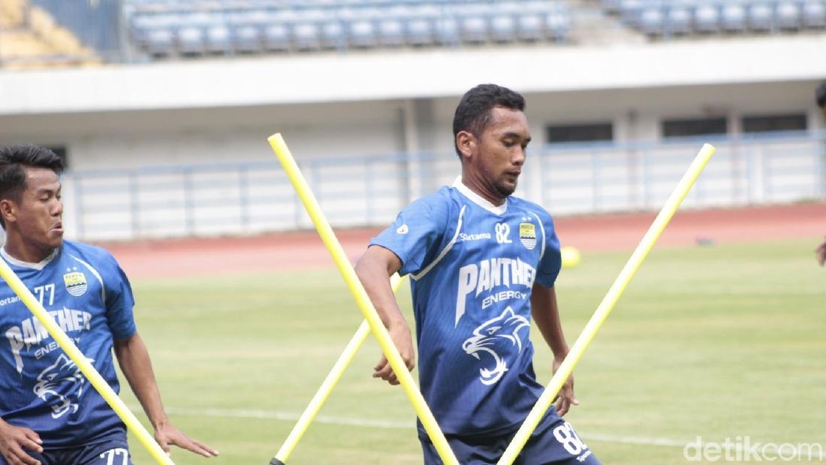 Beni Oktavianto siap bersaing di lini serang Persib Bandung (Yudha Maulana/detikSport)