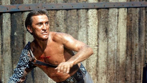 Kirk Douglas di 'Spartacus'.