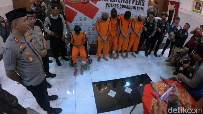 Polisi menangkap gerombolan bermotor penganiaya anak petinggi PP Sukabumi