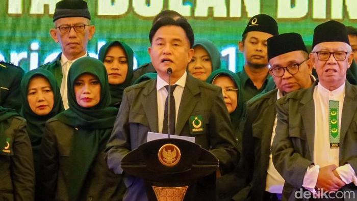 Ketum Partai Bulan Bintang Yusril Ihza Mahendra (Andhika Prasetia/detikcom)