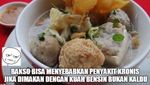 Doyan Makan Bakso? Hati-hati Keselek Lihat Meme Ini