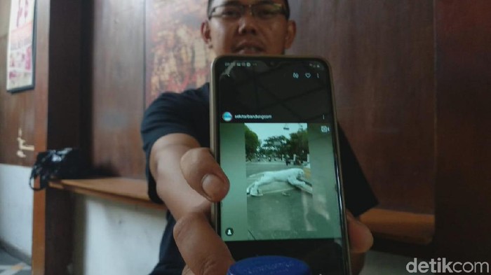 patung harimau loncat