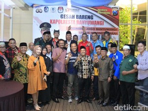 KPU, Bawaslu, Partai Politik, Gesah Bareng Pengamanan Jelang Pemilu Banyuwangi