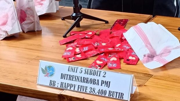 Akan Disebar Saat Valentine, Peredaran 38.400 Pil H5 Digagalkan Polisi